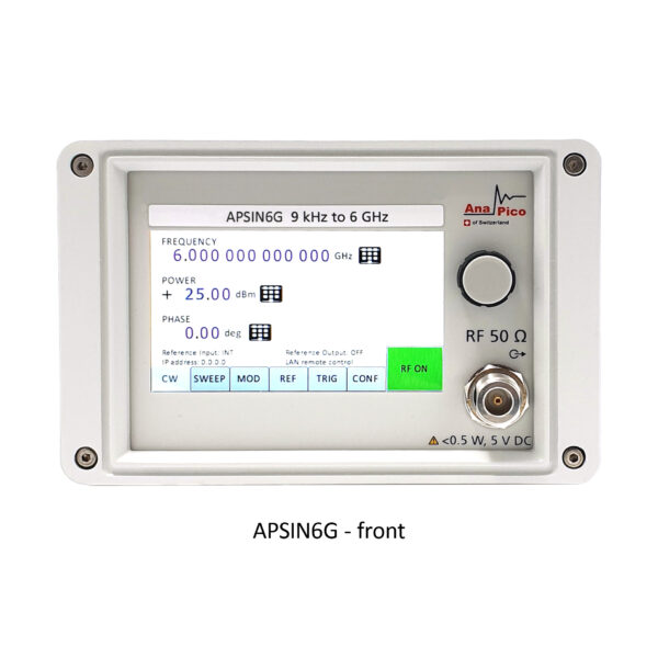 anapico-apsin-signal-generator-ghz-front-panel